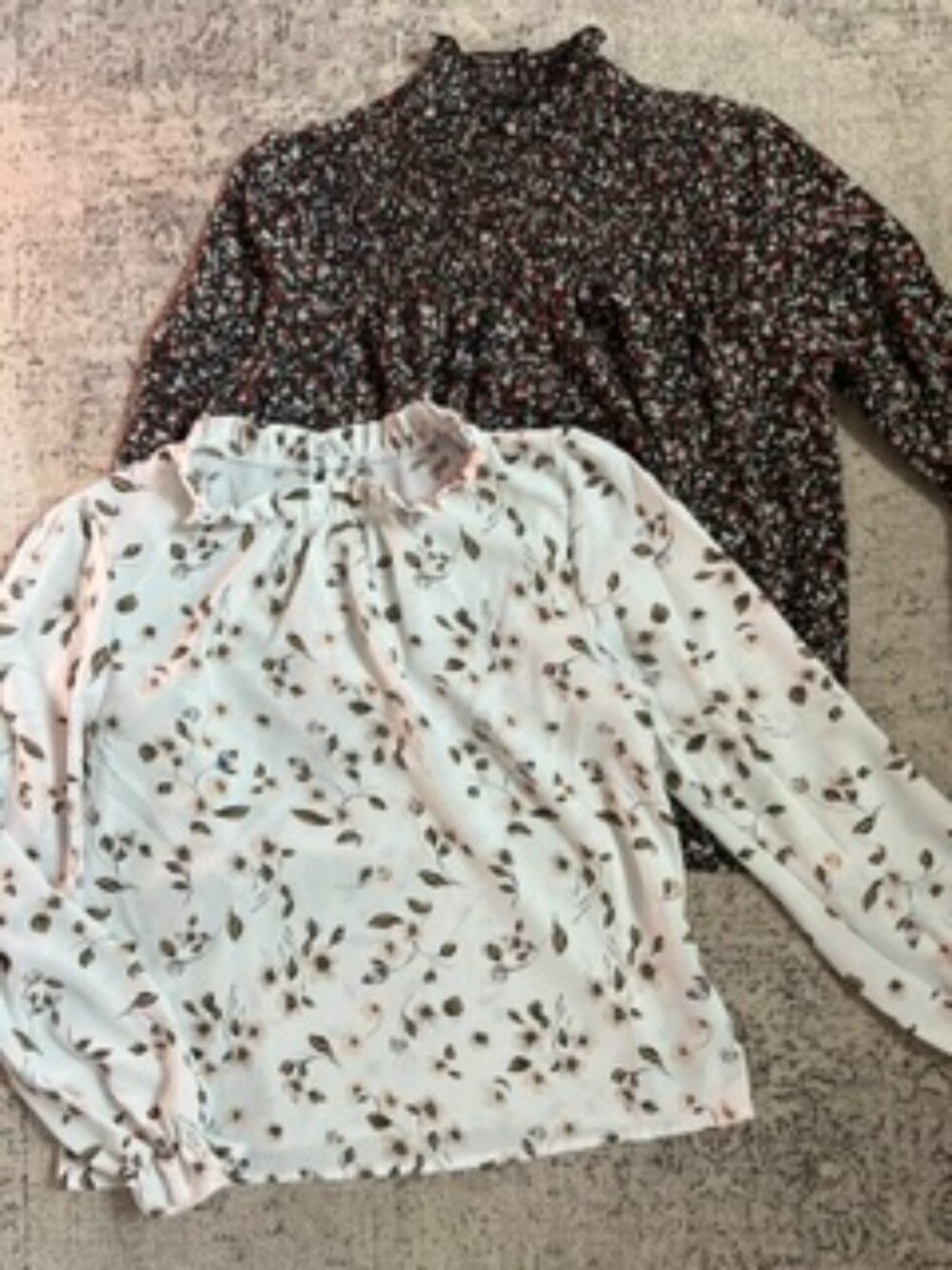 🧡3/$15 SHEIN Floral Long-Sleeve Top Bundle x 2 Women's S